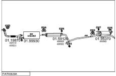 Výfukový systém MTS FIAT93829A008781