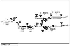 Výfukový systém MTS FIAT95940A008342