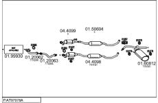 Výfukový systém MTS FIAT97978A019517