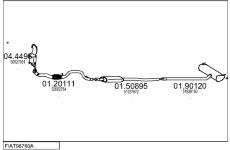 Výfukový systém MTS FIAT98760A108300