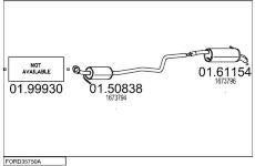 Výfukový systém MTS FORD35750A028239