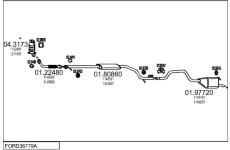 Výfukový systém MTS FORD36779A016453