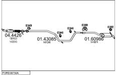 Výfukový systém MTS FORD38750A019708