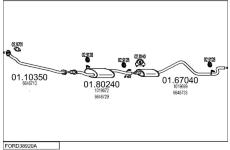 Výfukový systém MTS FORD38920A009186