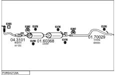 Výfukový systém MTS FORD42729A014731