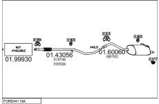Výfukový systém MTS FORD44119A030839