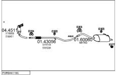 Výfukový systém MTS FORD44119C030839