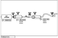 Výfukový systém MTS FORD54757A028268