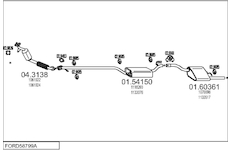 Výfukový systém MTS FORD58799A010041