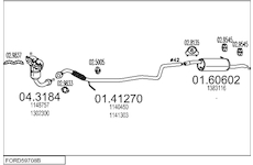 Výfukový systém MTS FORD59708B018692