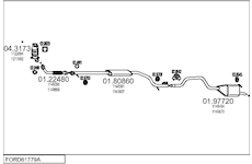 Výfukový systém MTS FORD61779A018269