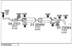 Výfukový systém MTS FORD64698A018088
