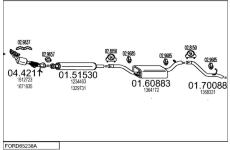 Výfukový systém MTS FORD65238A019786