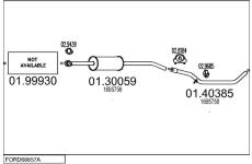 Výfukový systém MTS FORD68857A000060