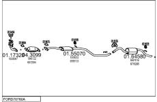 Výfukový systém MTS FORD70760A001088