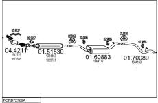 Výfukový systém MTS FORD72789A030836