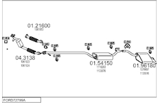 Výfukový systém MTS FORD72799A014485