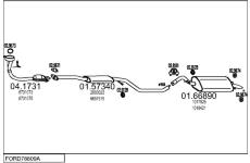 Výfukový systém MTS FORD78809A001583
