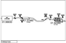 Výfukový systém MTS FORD82750A001100