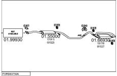 Výfukový systém MTS FORD83750A001100