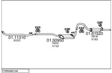 Výfukový systém MTS FORD89910A000341
