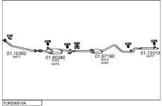 Výfukový systém MTS FORD90910A009186