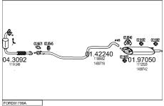 Výfukový systém MTS FORD91799A014813