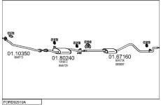 Výfukový systém MTS FORD92910A009186