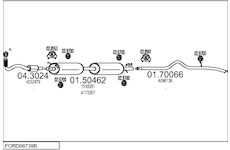Výfukový systém MTS FORD98739B016097