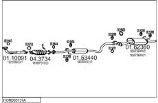 Výfukový systém MTS HOND05737A020441