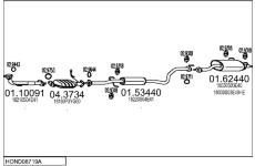 Výfukový systém MTS HOND08719A005359