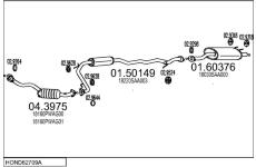 Výfukový systém MTS HOND62709A120218