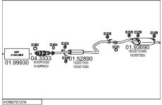 Výfukový systém MTS HOND70727A044257
