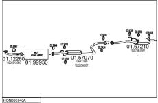 Výfukový systém MTS HOND95740A004278