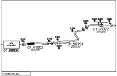 Výfukový systém MTS HYUN13648A055825