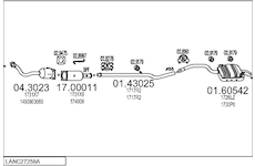 Výfukový systém MTS LANC27258A017797