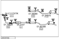Výfukový systém MTS LANC49740A009066