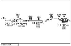 Výfukový systém MTS LANC54727A005883