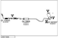 Výfukový systém MTS LAND17828A015429