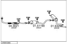 Výfukový systém MTS LAND65388A005337