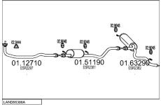 Výfukový systém MTS LAND66388A005337