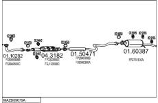 Výfukový systém MTS MAZD09679A008371