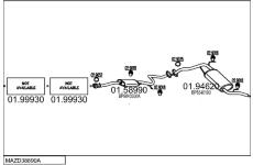 Výfukový systém MTS MAZD38890A004067