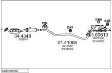 Výfukový systém MTS MAZD61679A016681