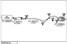 Výfukový systém MTS MAZD65679A018545