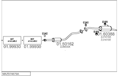 Výfukový systém MTS MAZD74679A009908