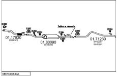 Výfukový systém MTS MERC00880A014976