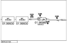 Výfukový systém MTS MERC02730A009342