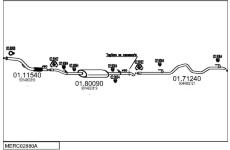 Výfukový systém MTS MERC02880A014976