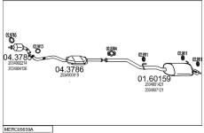 Výfukový systém MTS MERC05659A014818